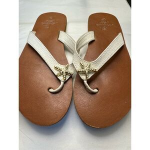 Amanda Blu Flip flops sz 9 spring, summer, pool, cruise beautiful elegant